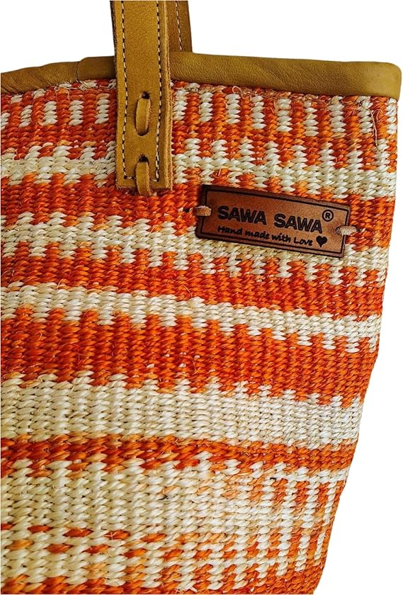 Harvest Glow Handmade Sisal Straw Medium Tote Purse