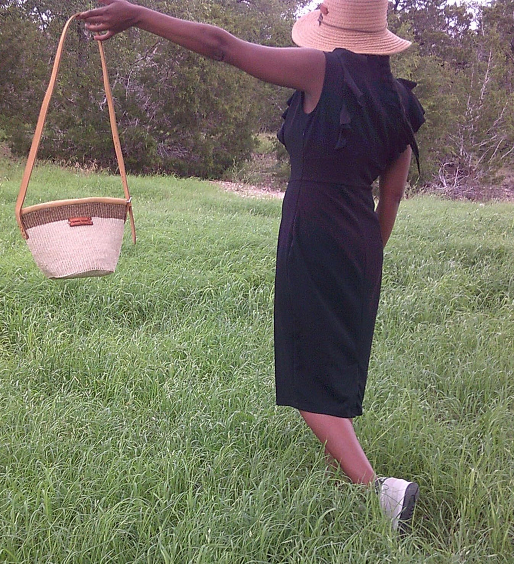Life Top Handcrafted Sisal Straw Crossbody Bag