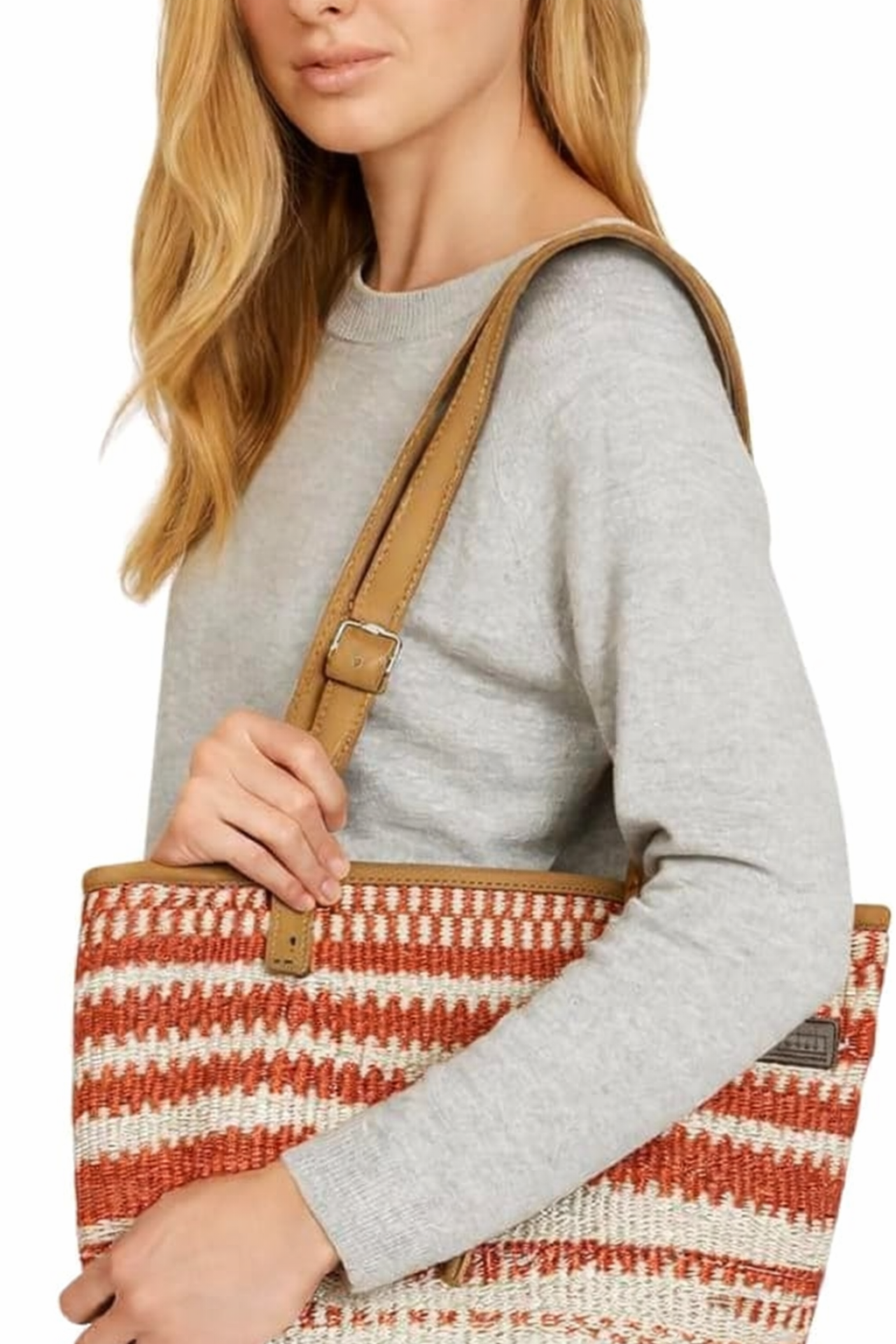 Harvest Glow Handmade Sisal Straw Medium Tote Purse