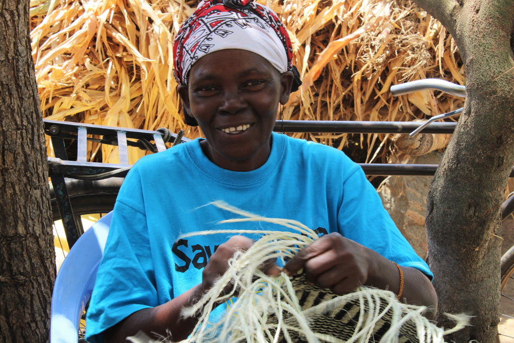Calm Waters Handmade Sisal Straw Work/Office Tote Bag