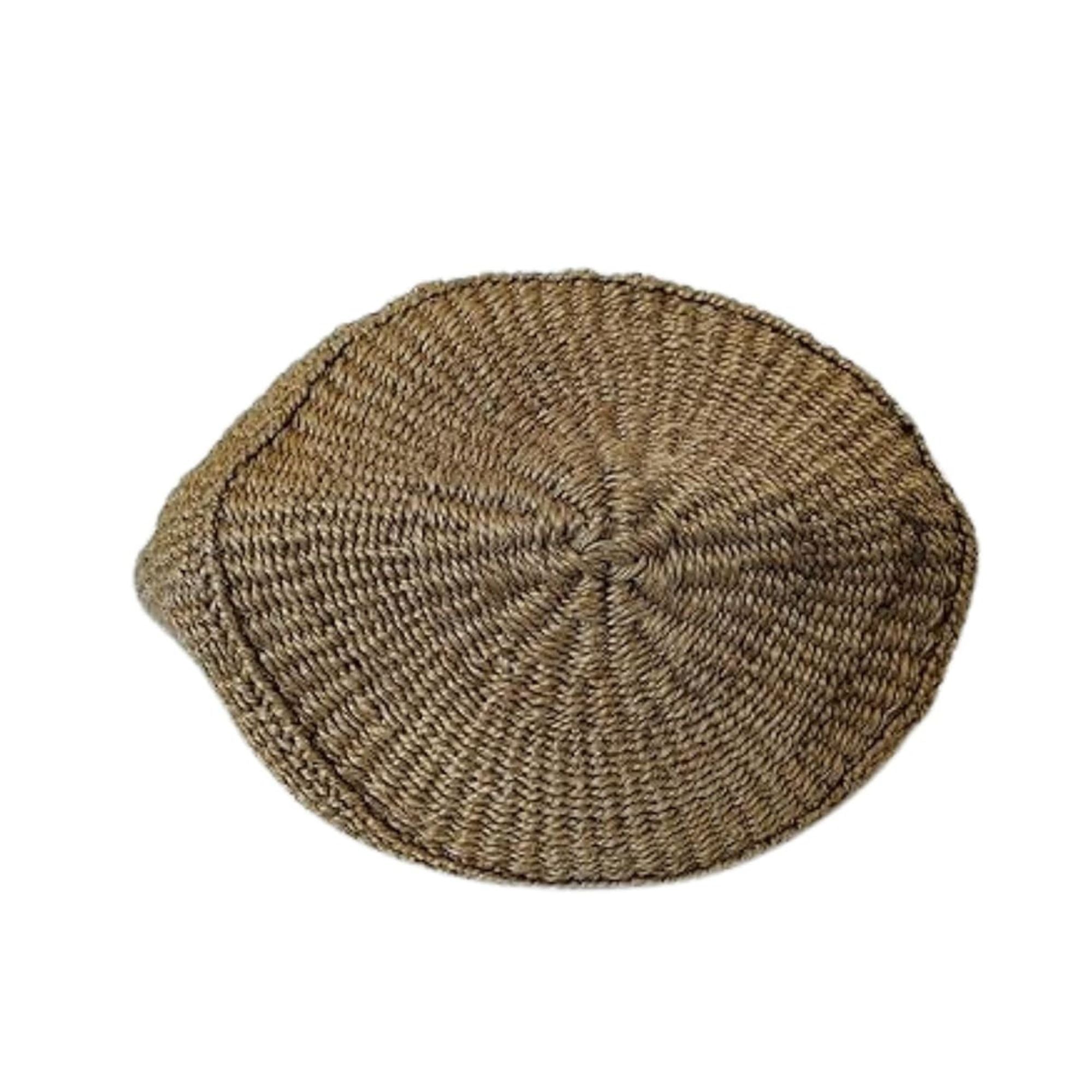 Peaceful Life Handmade Medium Sisal Straw Basket Tote Bag