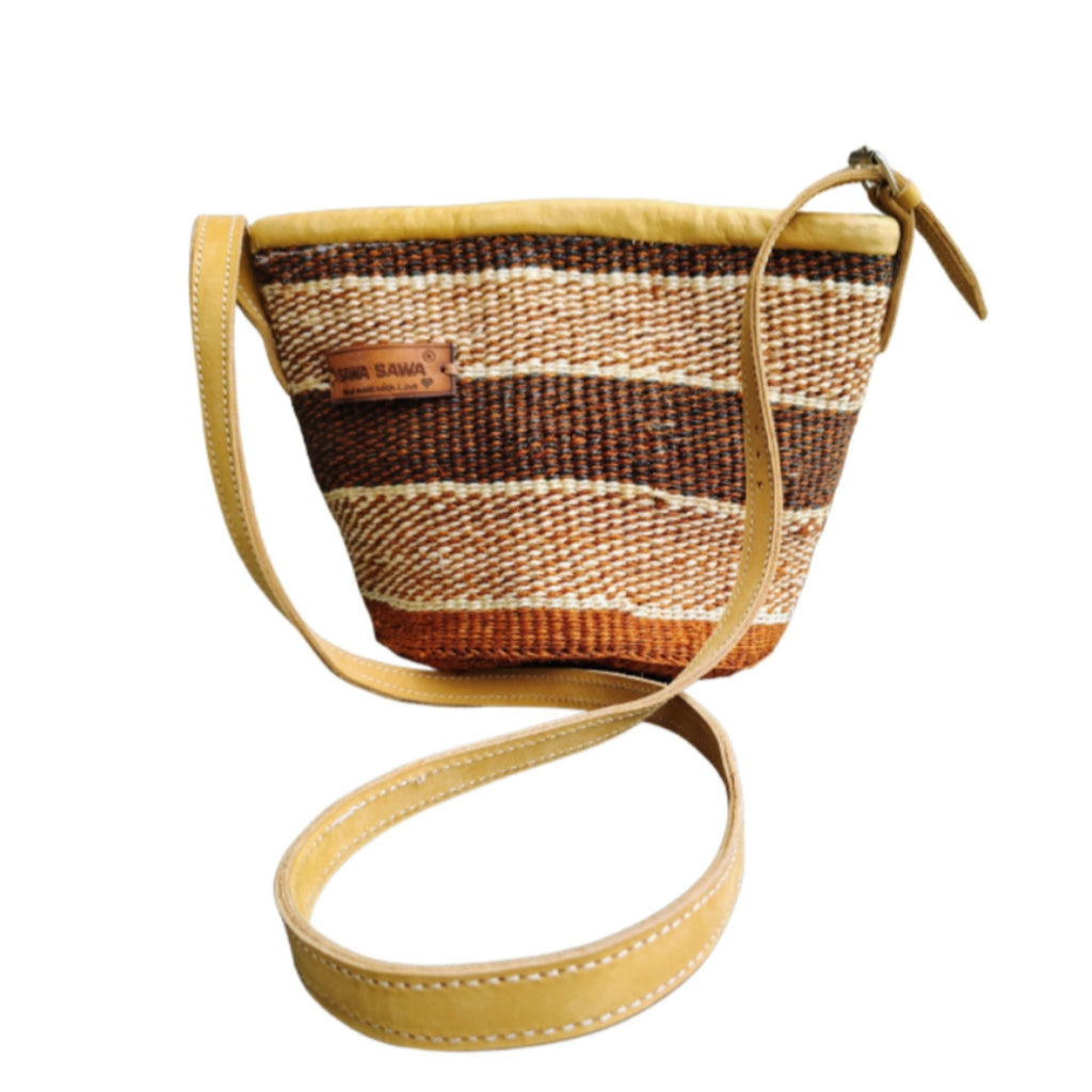 Life Lines Handmade Sisal Straw Crossbody Bag