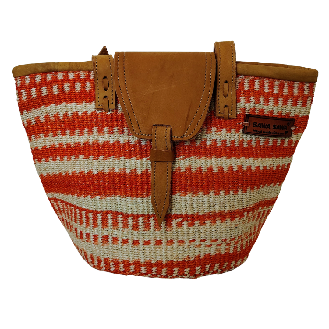 Harvest Glow Handmade Sisal Straw Medium Tote Purse